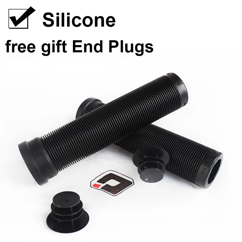 ODI 22mm Silicone MTB Bike Grips – Anti-Slip Handlebar Cover Bike Handlebar Grips Nixie black