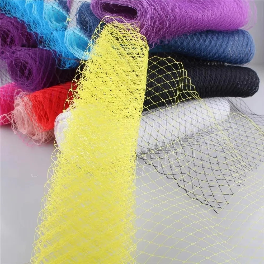 Mesh Ribbon Veil 25cm – DIY Fascinator Hat Tulle Netting Veil Netting Fabric Nixie