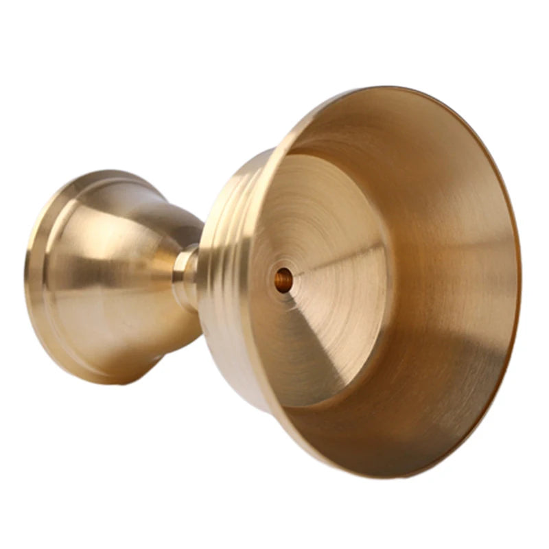 Brass Butter Lamp Candle Holder – Golden Retro Candlestick Candle Holder Nixie