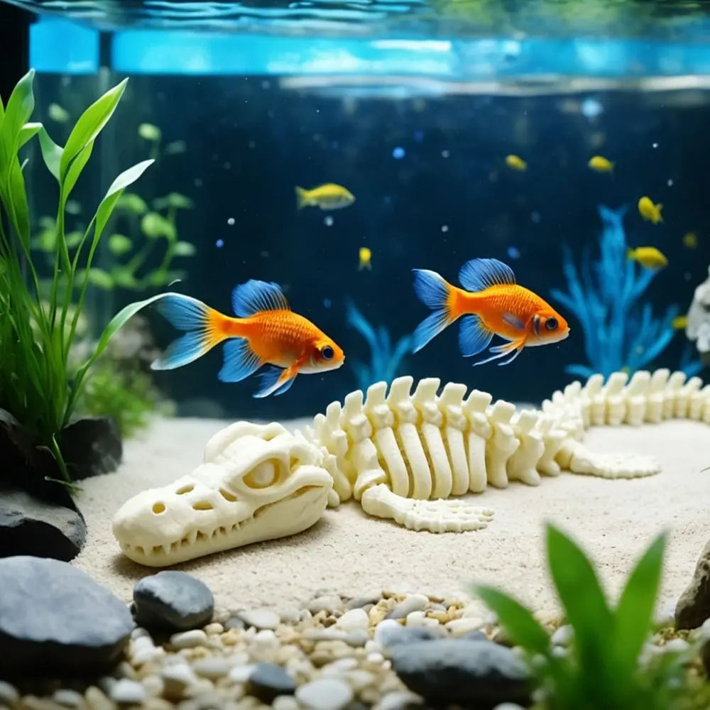 3D Printed Mosasaurus Skeleton Model – Movable Joints 20–28cm