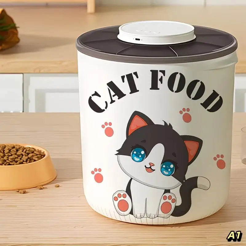 Pet Food Container Stickers – Waterproof Removable PVC Decals Pet Container Decals Nixie A1