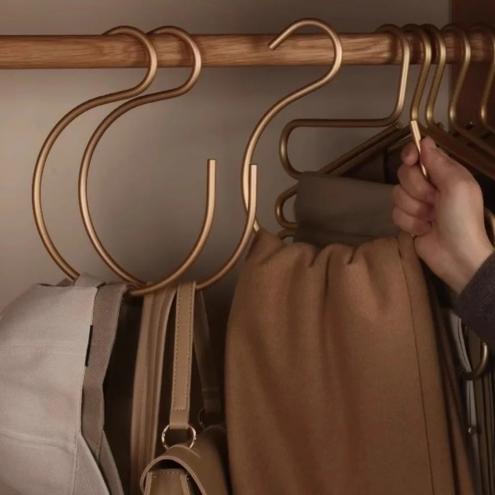 Metal S-Shape Hook Hat Cap Closet Organizer | Aluminum Alloy