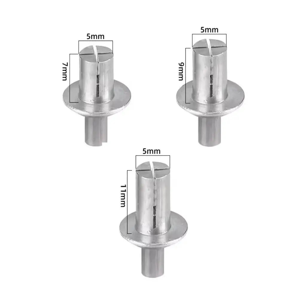 50Pcs Aluminum Alloy Hammer Drive Expansion Rivets Round Head Expansion Rivets Nixie