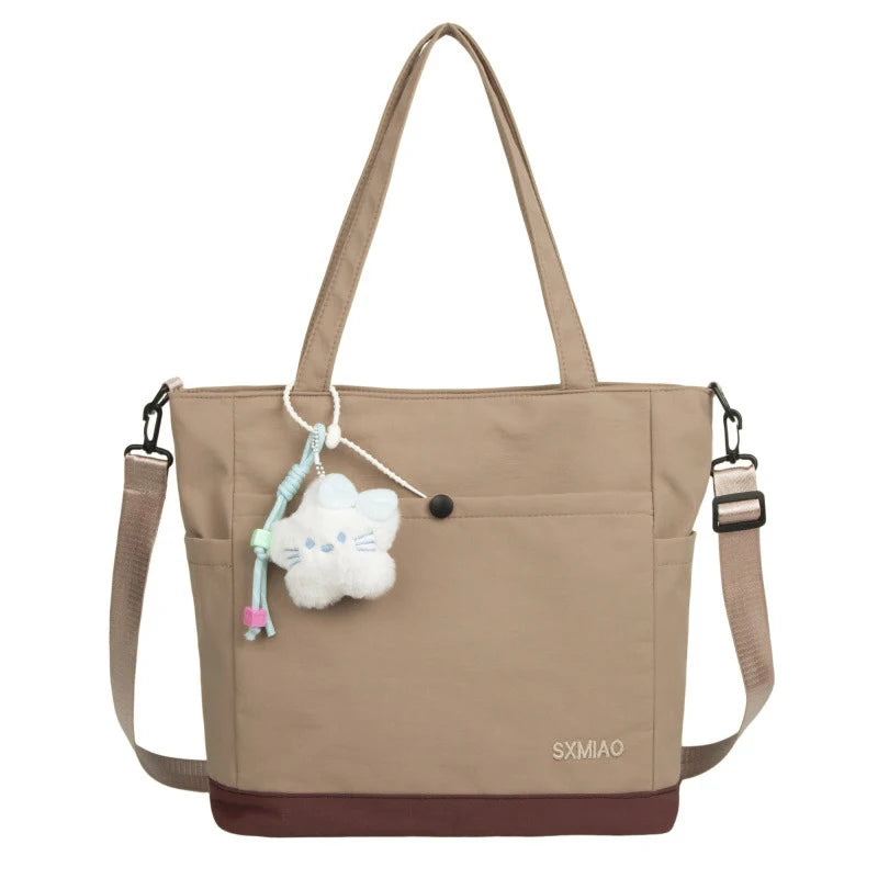 Large Canvas Shoulder Tote Bag for Women – Lightweight Canvas Shoulder Tote Nixie
