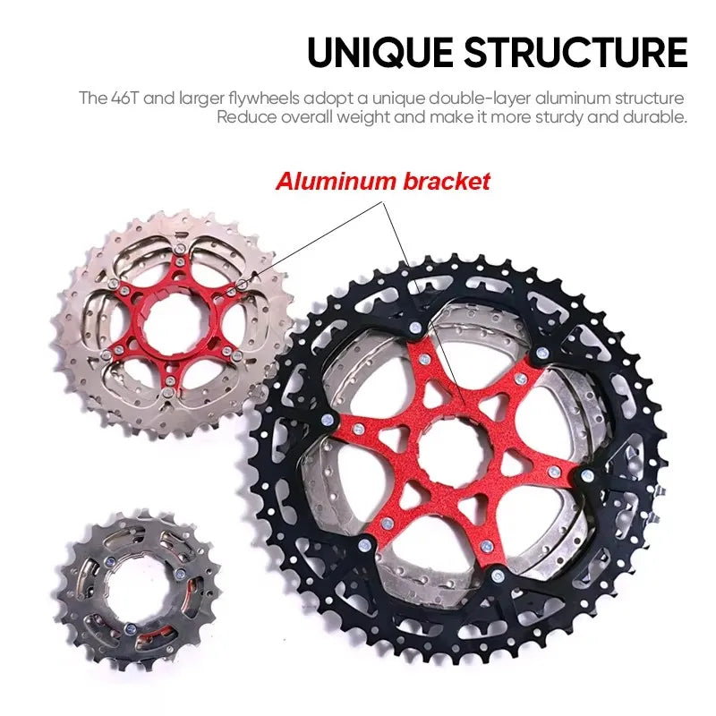 BUCKLOS Bike Cassette 8-12 Speed MTB Road Shimano HG Sprocket Bike Cassette Nixie