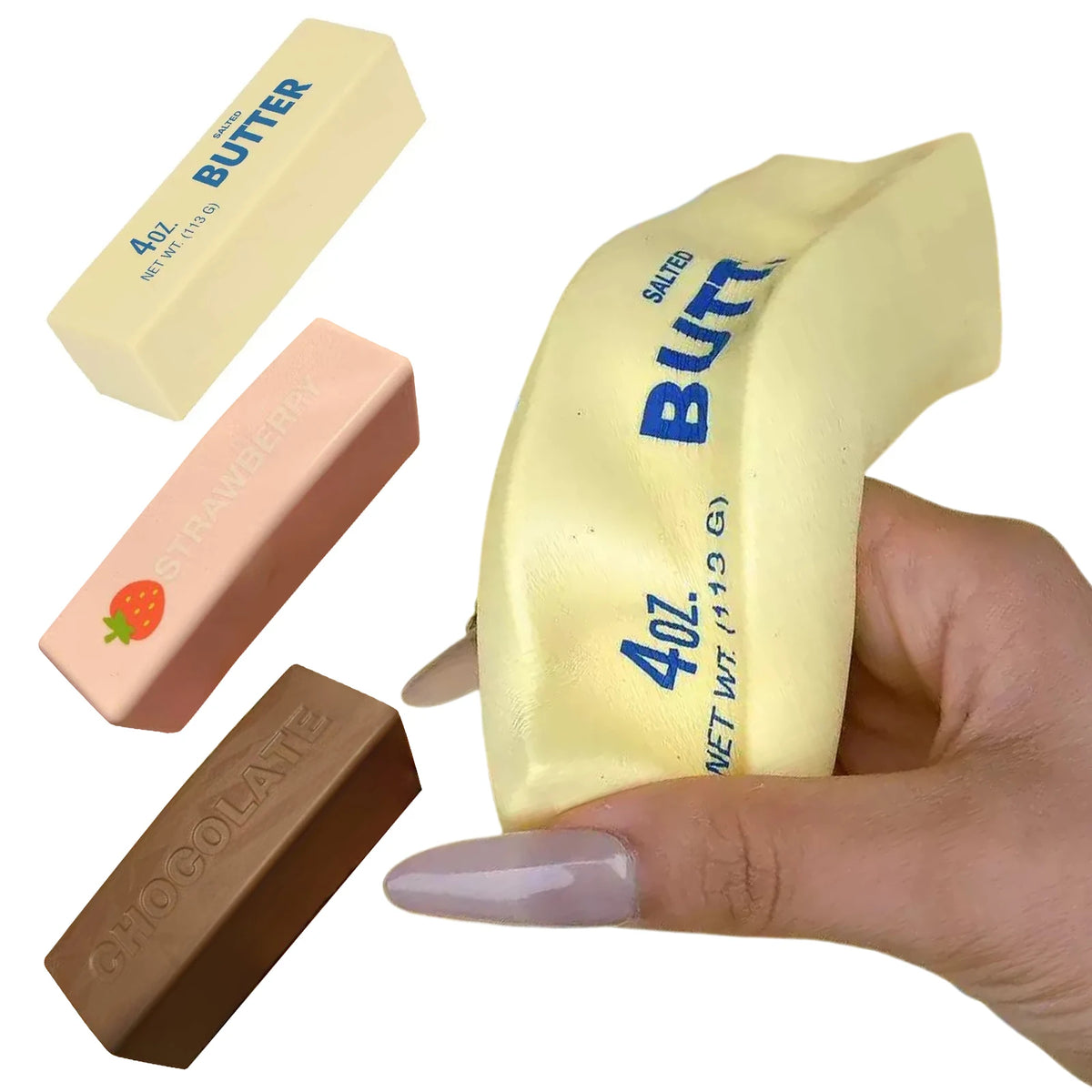 Butter Stick Squishy Slow Rebound Squeeze Fidget Sensory Toy Squishy Fidget Toy Nixie