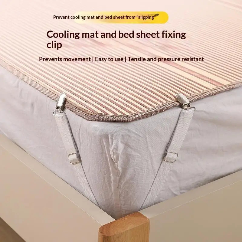 Adjustable Elastic Bed Sheet Clips & Bedding Fasteners