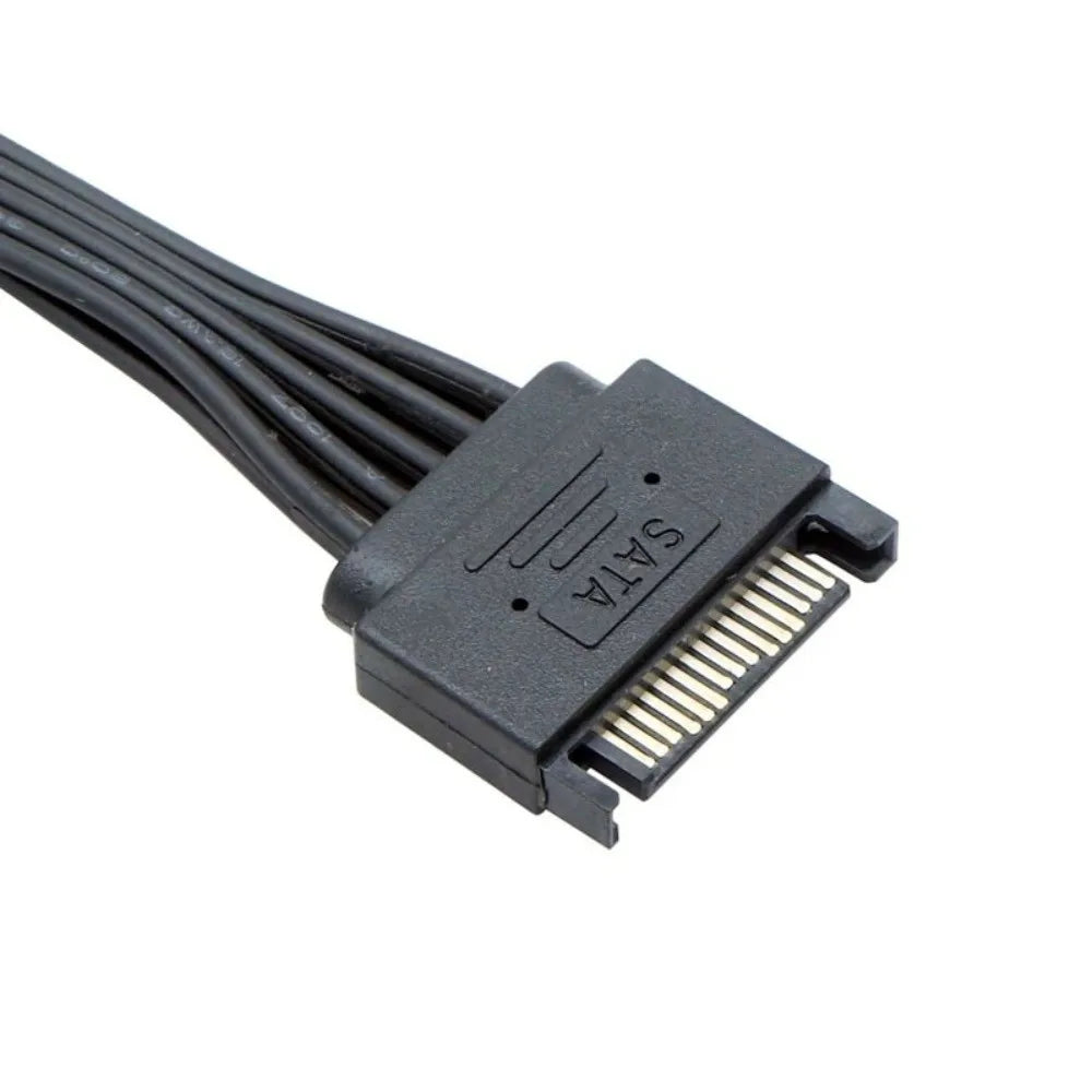 SATA Power Cable Y-Splitter 15-Pin HDD 22/32cm – Nixie