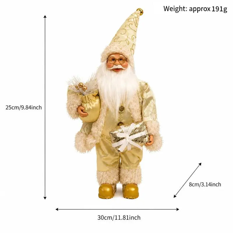 Christmas Santa Claus Figurines – 13 Styles Xmas Decor Christmas Figurine Nixie A2