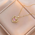 Interwoven Heart Pendant Necklace – Stainless Steel Choker Pendant Necklace Nixie XL1200-119