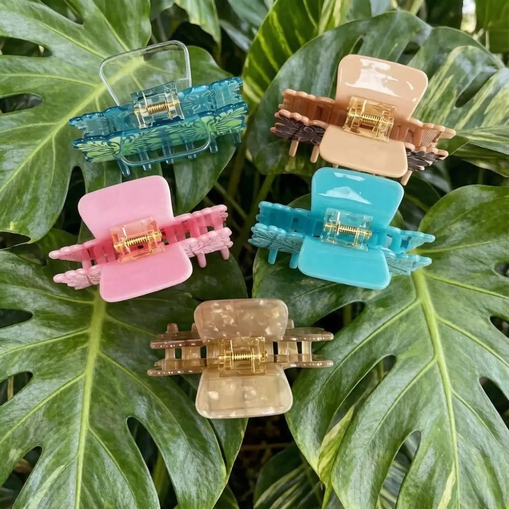 Tropical Hawaiian Floral Hair Claw Clip – Summer Style