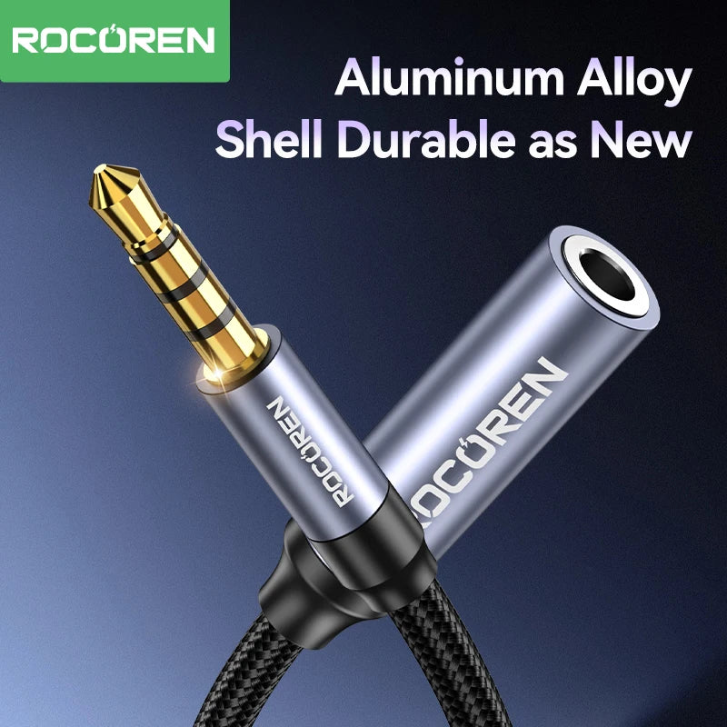 Rocoren 3.5mm AUX Audio Extension Cable Male to Female AUX Audio Cable Nixie