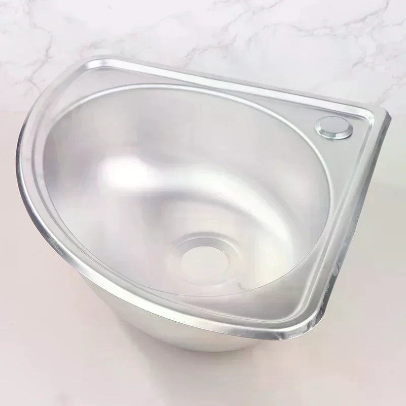 Stainless Steel RV Sink – Compact Single Bowl Drop-In Basin Drop-In Kitchen Sink Nixie