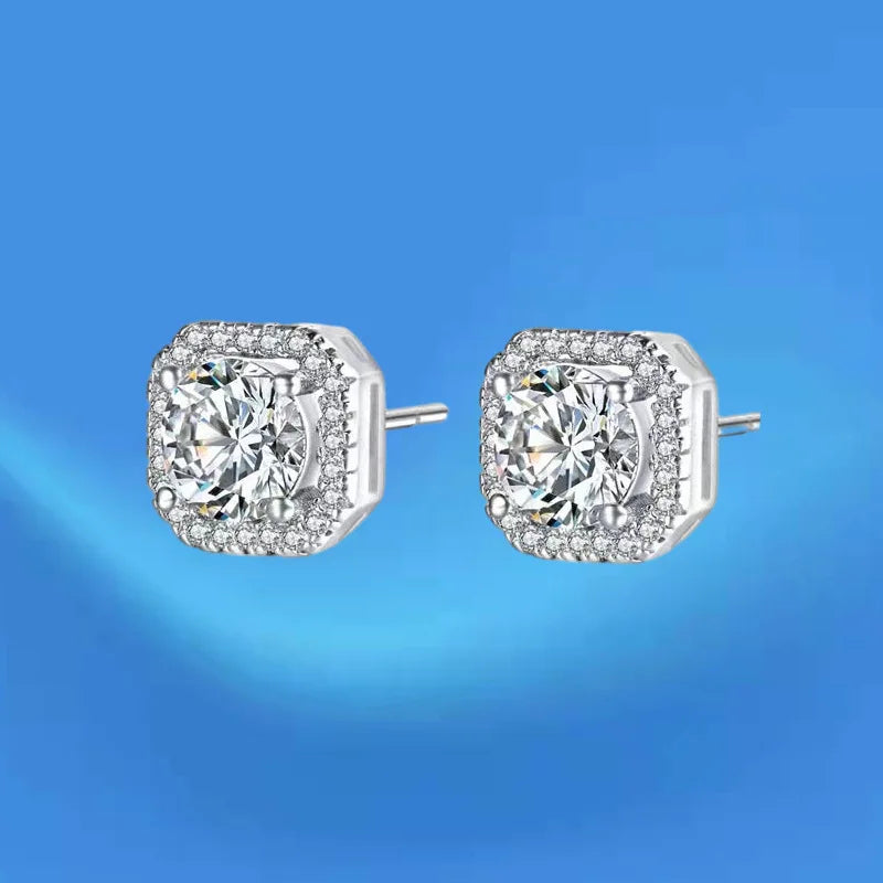 Square CZ Crystal Bridal Jewelry Set – Necklace, Earrings & Ring Bridal Jewelry Set Nixie 45cm Earrings
