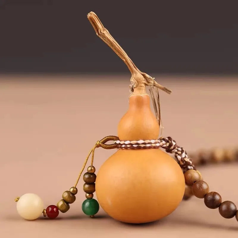 Natural Gourd Five Emperor Coin Car Rearview Mirror Pendant Car Pendant Charm Nixie
