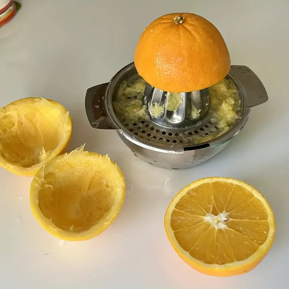 Stainless Steel Manual Citrus Juicer 43.96oz | Nixie Heavy Duty Manual Citrus Juicer Nixie