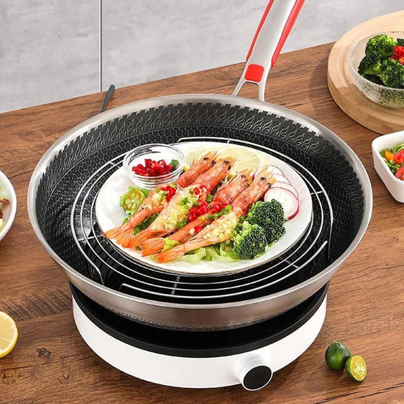 Stainless Steel Steamer Rack – Multifunction Steaming Tray
