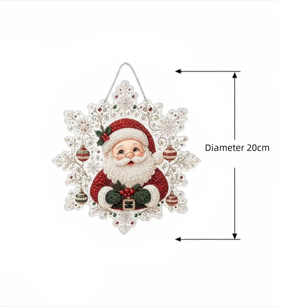 5D Snowflake Diamond Painting Christmas Ornament Kit | DIY Diamond Painting Kit Nixie