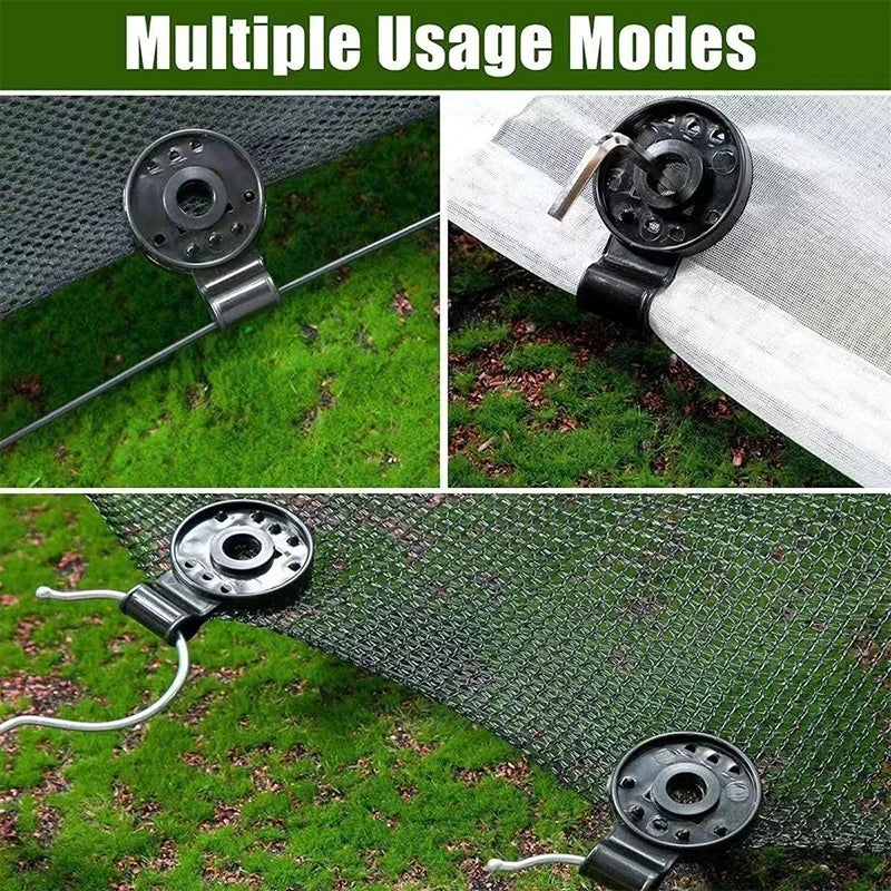 50/100Pcs Greenhouse Shade Cloth Lock Clips – Garden Net Clamps Garden Net Clips Nixie