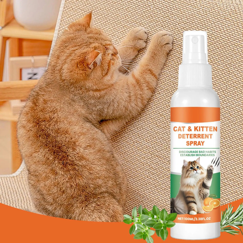 Cat Scratch Deterrent Spray – 100ml Furniture Protector