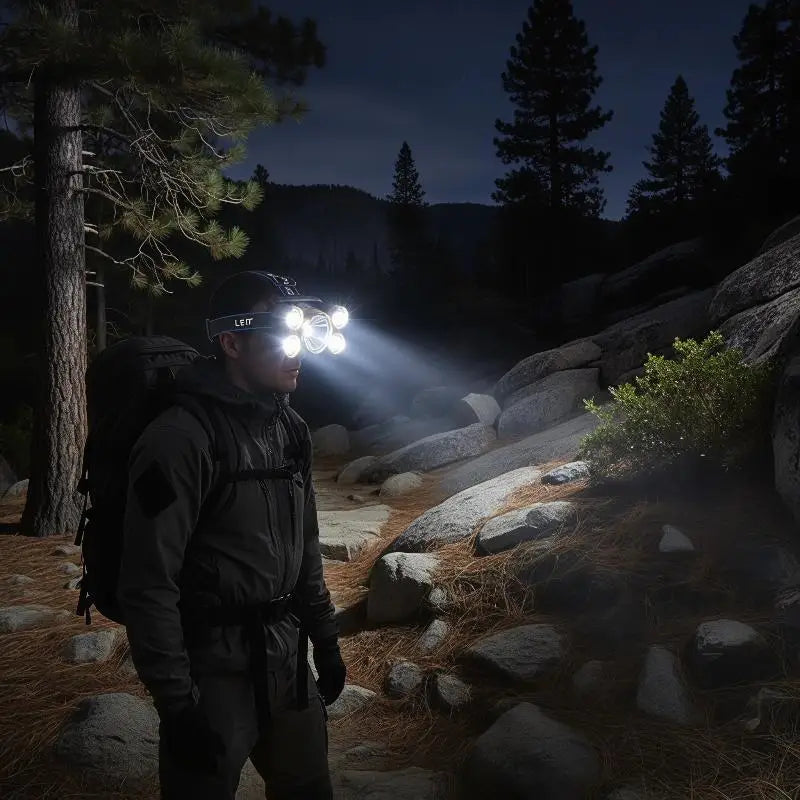 5 LED Rechargeable Headlamp 1500 Lumen IPX4 – Kids & Adults LED Headlamp Nixie Default Title