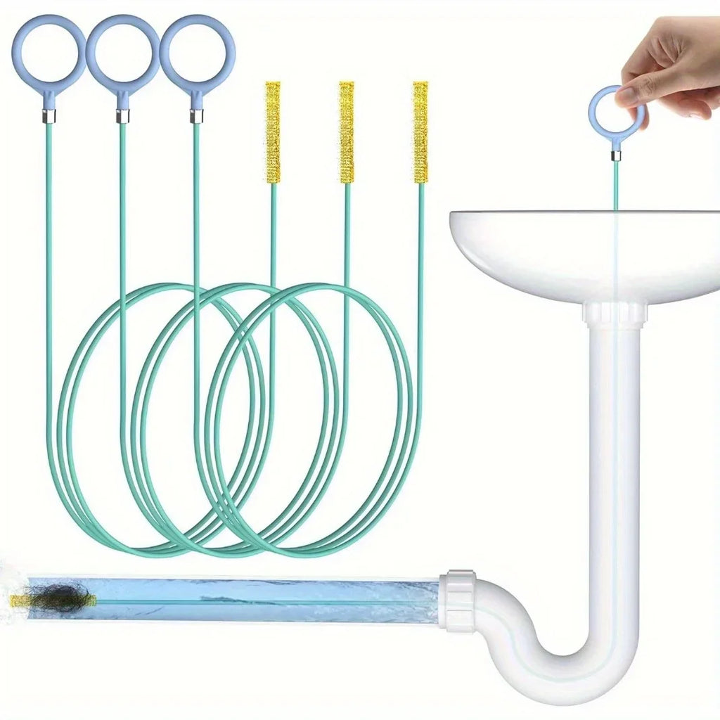 Drain Cleaning Stick Hair Removal Hook – Nylon Coated Drain Snake Drain Cleaning Tool Nixie