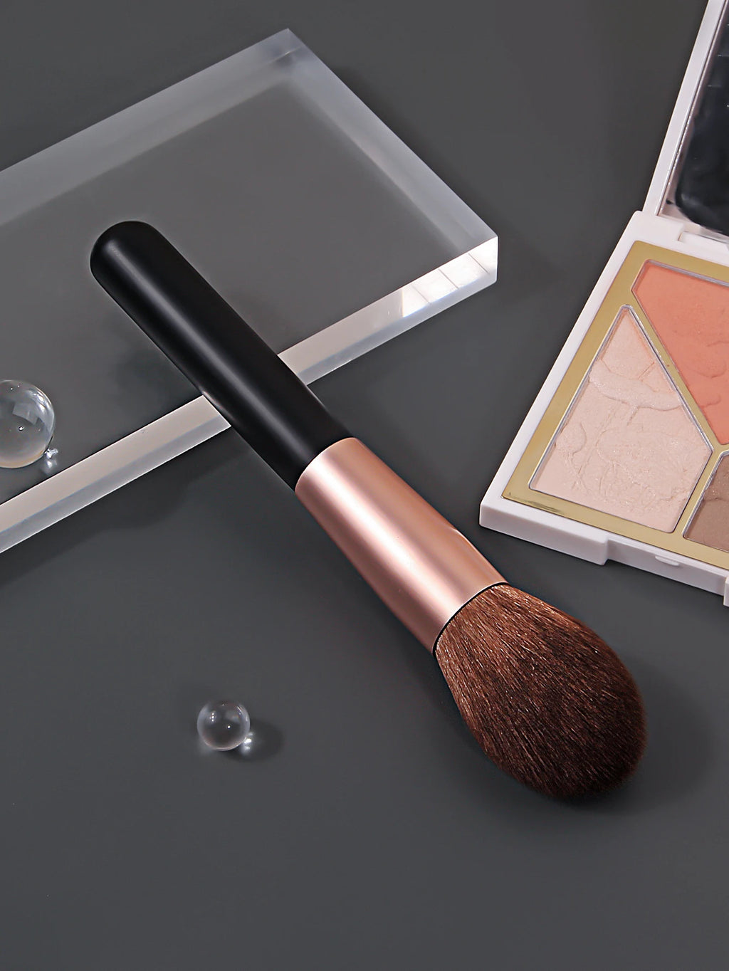 Rose Gold Fluffy Makeup Brush – Powder, Blush & More Makeup Brush Nixie