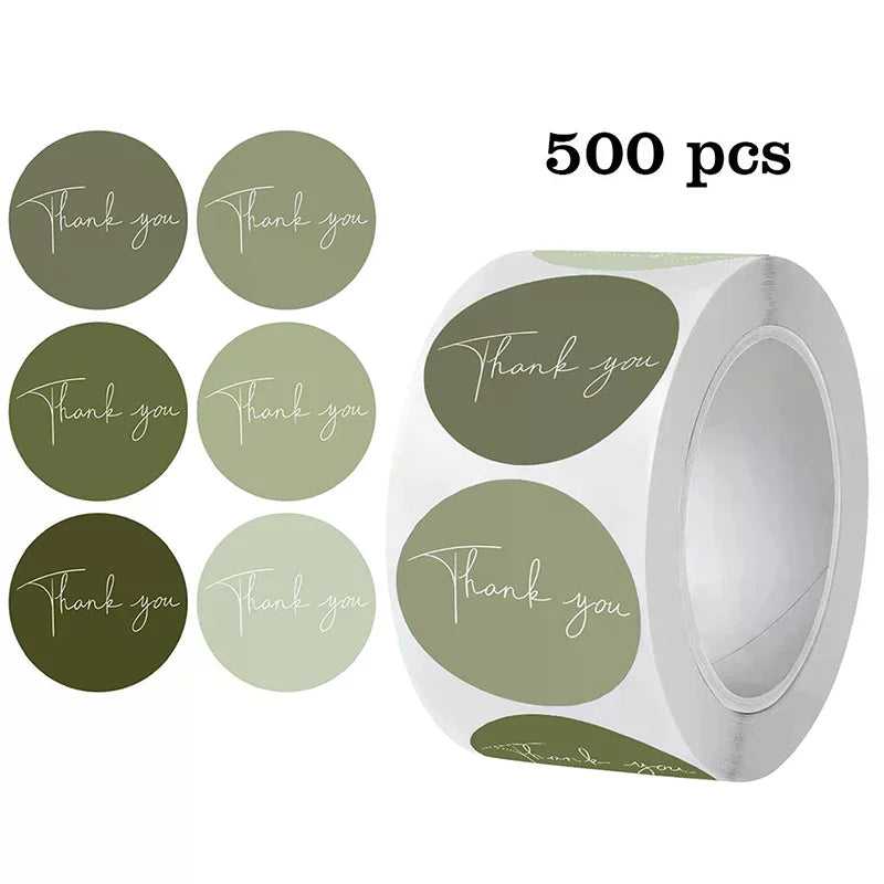 500 Pcs Thank You Stickers – Cute Labels for Business & Gifts Thank You Stickers Nixie