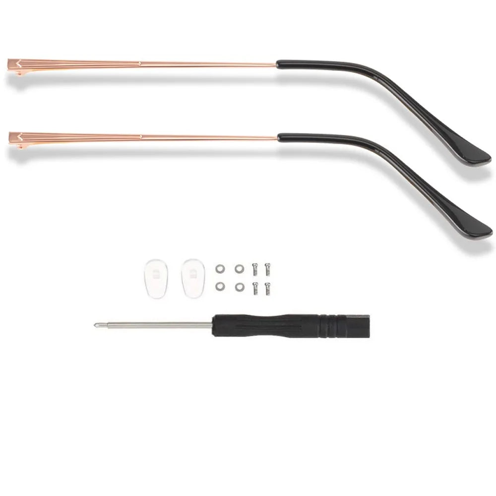 Replacement Glasses Temple Arms – Metal Legs for Eyeglasses Eyeglass Temple Arms Nixie Rose Gold