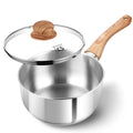 Koch Systeme CS 3-Piece Stainless Steel Saucepan Set with Lids Stainless Steel Cookware Set Nixie 3QT