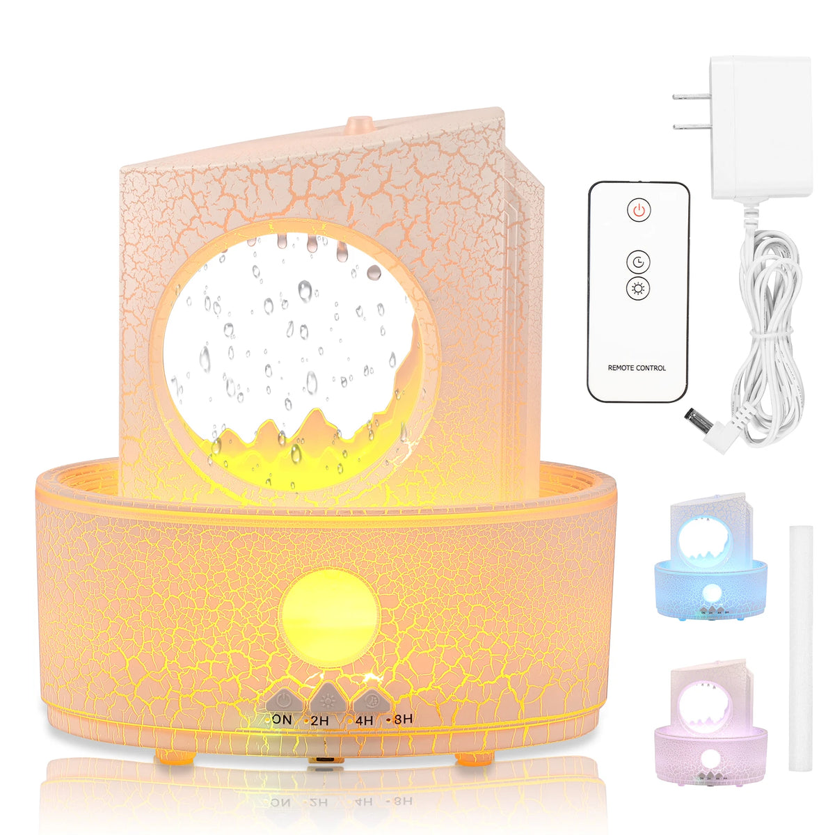 Raindrop Aroma Diffuser Humidifier 180ml – 3 Timers & Night Light