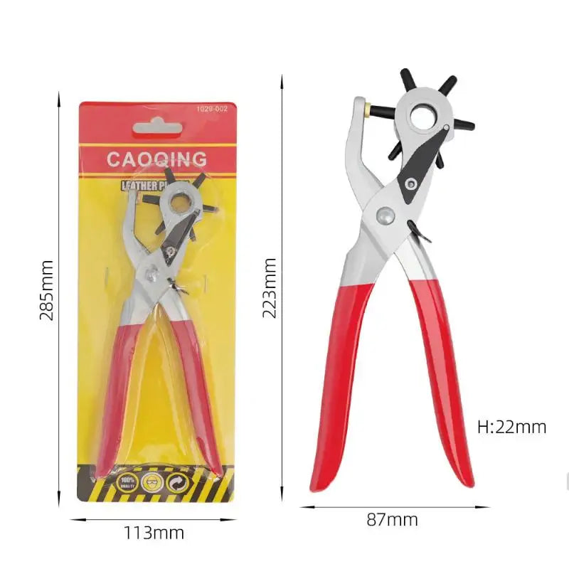 Belt Punch Pliers – Leather Hole Eyelet Puncher for Belts & Bags