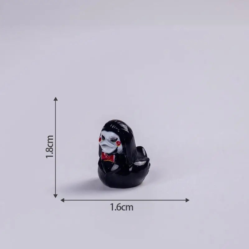 10Pcs Mini Halloween Resin Duck Figurines – Pumpkin & Ghost Halloween Figurines Nixie A12 10PCS