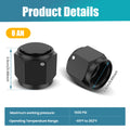 2Pcs AN Flare Cap Aluminum 8AN 10AN 12AN Fitting Cover AN Fitting Caps Nixie 8AN