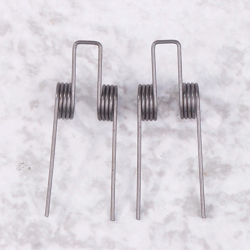 2PCS Double Torsion Spring 1.1mm Wire 10.5mm OD Steel Coil Torsion Spring Nixie