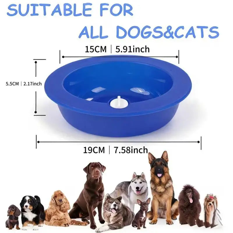 Summer Cooling Dog Bowl – Ice Pet Water Feeder | Cold Retention