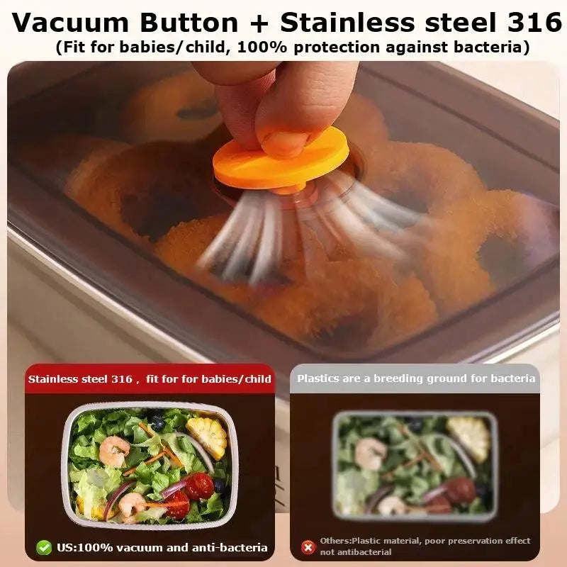 Stainless Steel Leakproof Lunch Box 600/1000/1500ml Food Container Lunch Box Container Nixie