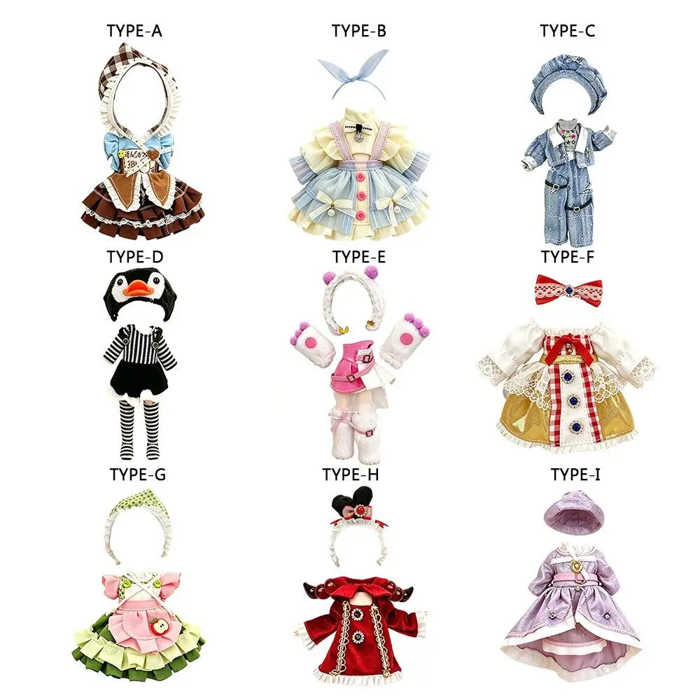 BJD OB11 Doll Clothes Set – Chinese Style Dress Up 11–17cm Doll Clothes Set Nixie