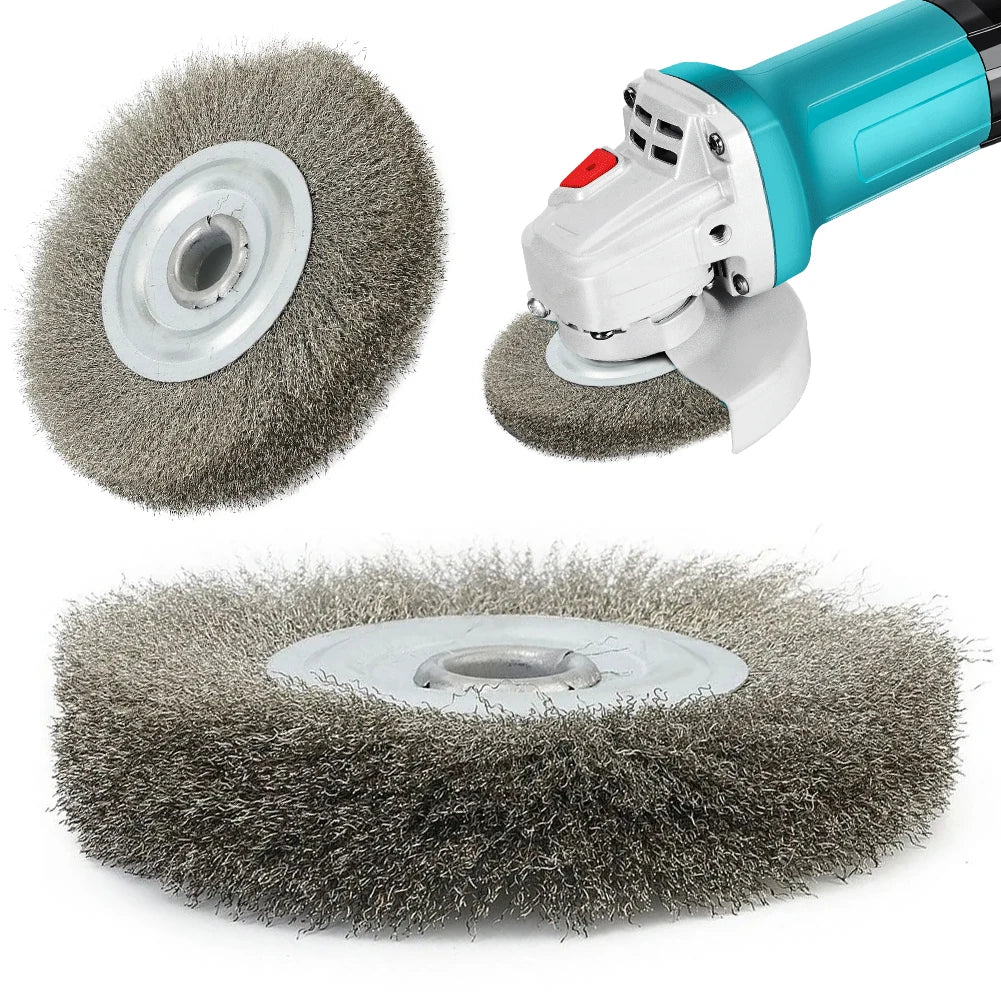125mm Stainless Steel Crimped Wire Wheel Brush for Bench Grinder Wire Wheel Brush Nixie