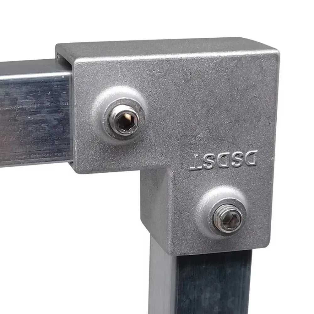 Aluminum Alloy Square Tube Elbow Connector 20/25/30mm Pipe Tube Connector Nixie