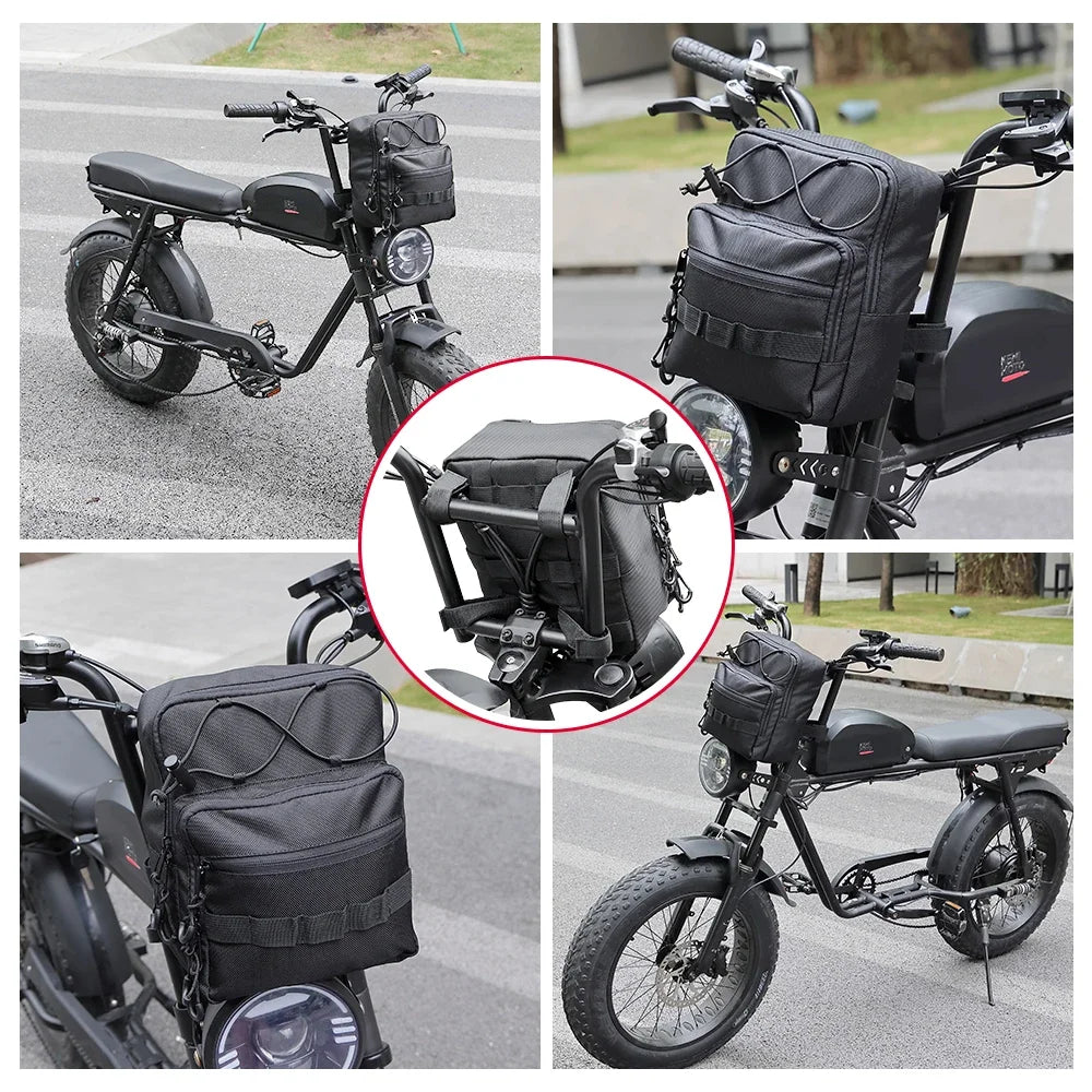 KEMITOUR 6L Motorcycle Handlebar Bag – Universal Fit Motorcycle Handlebar Bag Nixie