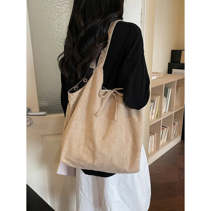 Large-Capacity Korean Double-Sided Shoulder Tote Bag Women Shoulder Tote Bag Nixie
