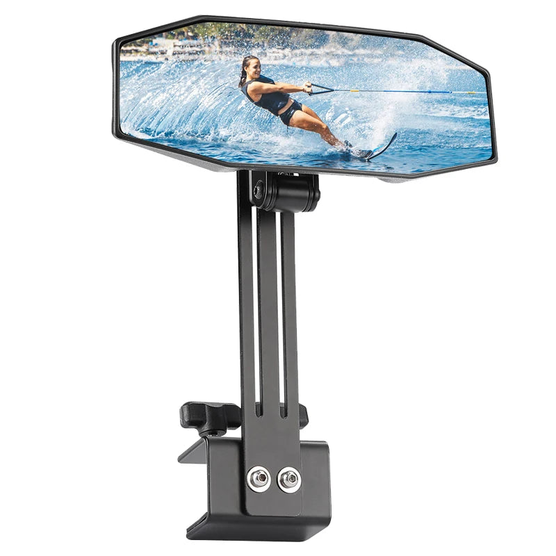 KEMITOUR Universal Boat Rear View Mirror for Jet Ski & PWC Marine Rear View Mirror Nixie black