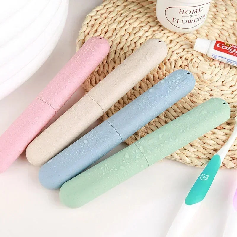 Portable Toothbrush Holder Case – Dustproof Travel Cover