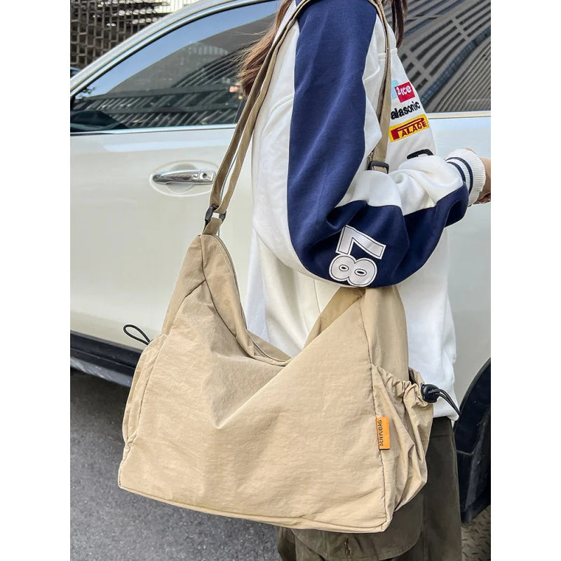 Nixie Large-Capacity Nylon Crossbody Bag – Lightweight Travel Crossbody Shoulder Bag Nixie
