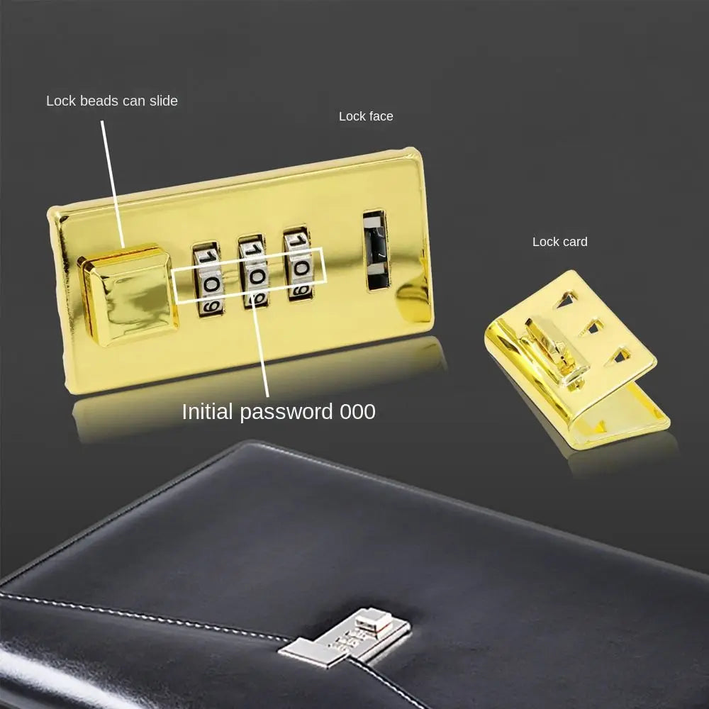 Alloy Notepad Password Lock – Waterproof DIY Combo Lock Combination Lock Nixie