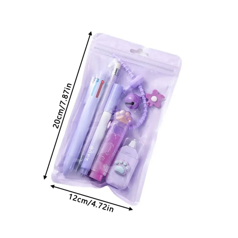 11-Piece Kawaii Cat Paw Stationery Set – School Supplies Kit Stationery Gift Set Nixie