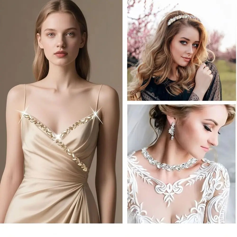 1 Yard Crystal Rhinestone Chain – DIY Diamond Trim Ribbon