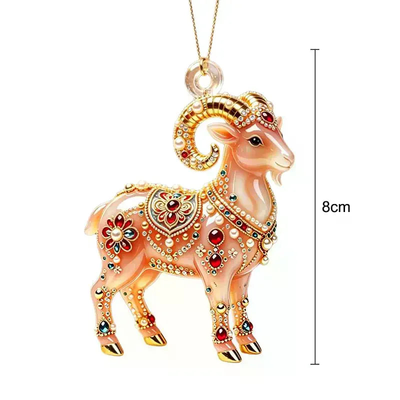 Christmas Acrylic Sheep Ornament – Cute Lamb Pendant for Tree Christmas Ornament Nixie