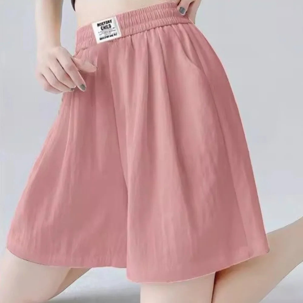 Women's Wide Leg High Waist Shorts – Lightweight Breathable